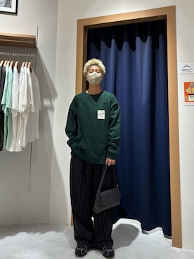 「アイテム（ハンドバッグ）」を使った、ざわさん（メンズ・158cm）の秋コーディネート