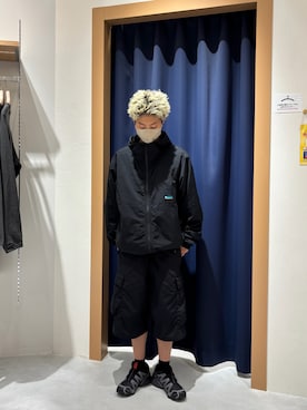 「アイテム（マウンテンパーカー）」を使った、ざわさん（メンズ・158cm）の秋コーディネート