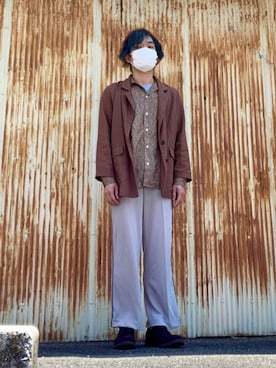 「CEDAR CREST（セダークレスト ）のアイテム」を使った、T_changさん（メンズ・171cm）の春コーディネート