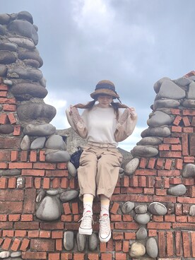 「CA4LA（カシラ）のアイテム（ヘアアクセサリー、ブラウン系）」を使った、dolla さん（レディース・160cm）の冬コーディネート