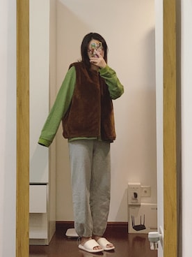 西瓜酱さん（レディース・163cm）の冬コーディネート