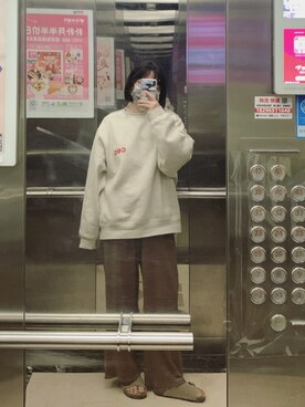 「chancechance（チャンスチャンス）のアイテム」を使った、西瓜酱さん（レディース・163cm）の春コーディネート