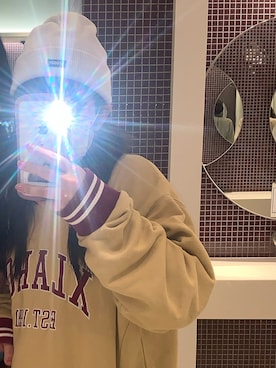 「ストリート女子」｜「アイテム（スウェット）」を使った、sa.a.kuさん（レディース・154cm）の夏コーディネート