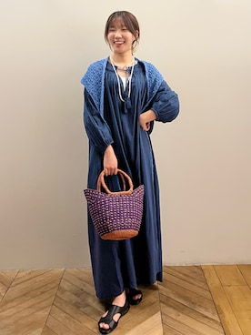 「collex（コレックス）の【dignif】【金属アレルギー対応】ネックレス Merge Bold（ネックレス、その他）」を使った、いけうちさん（レディース・155cm）の夏コーディネート