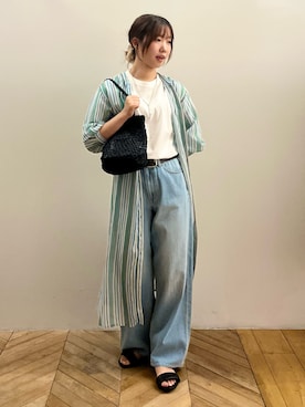 「collex（コレックス）のアイテム」を使った、いけうちさん（レディース・155cm）の夏コーディネート