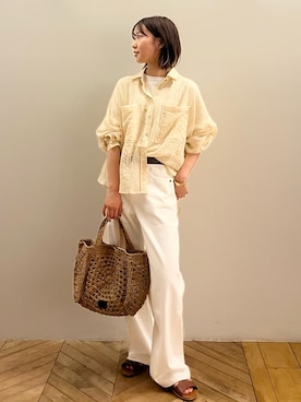 「collex（コレックス）のアイテム」を使った、いけうちさん（レディース・155cm）の夏コーディネート