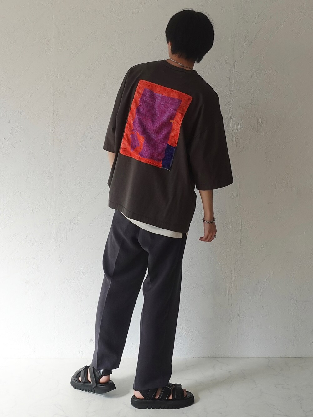 「LIDNMのMVS LAYERED TANK TOP（タンクトップ、ホワイト系）」を使った、xMe1x / めいさん（メンズ・177cm）の夏コーディネートの1枚目の写真