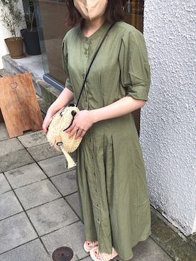 「ピスタチオ」｜「アイテム（サンダル）」を使った、ななちさん（レディース・144cm）の夏コーディネート