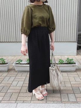 「ピスタチオ」｜「アイテム（サンダル）」を使った、ななちさん（レディース・144cm）の夏コーディネート