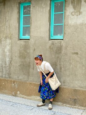 「EXCELSIOR（エクセルシオール）のアイテム」を使った、Chiuko さん（レディース・161cm）の春コーディネート