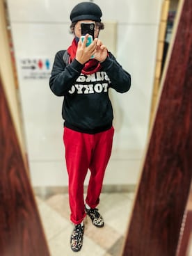 「Polo Ralph Lauren」｜「アイテム（ハンチング/ベレー帽）」を使った、m.suzuki さん（メンズ・172cm）の秋コーディネート