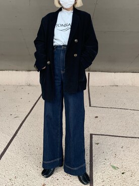 アンドウさん（レディース・161cm）の冬コーディネート