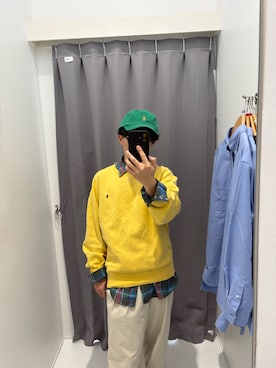 「POLO RALPH LAUREN（ポロ ラルフ ローレン）のアイテム（スウェット）」を使った、よ ねさん（メンズ・166cm）の春コーディネート
