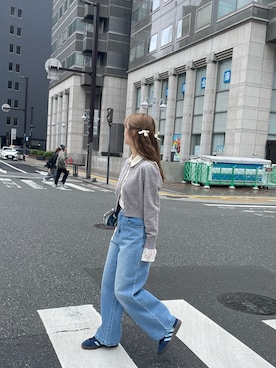 「アイテム（スニーカー）」を使った、sumireさん（レディース・160cm）の冬コーディネート