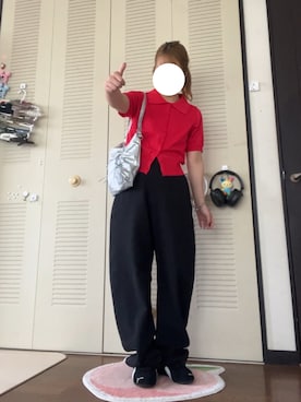 「サマーニット」｜モモ子さん（レディース・150cm・20代）の秋コーディネート