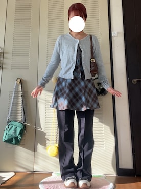 「Honeys（ハニーズ）のアイテム」を使った、モモ子さん（レディース・150cm）の秋コーディネート