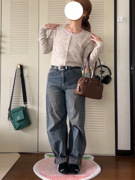 「PUMA（プーマ）のPUMA プーマ ユニセックス SPEEDCAT OG / スピードキャット OG スニーカー（スニーカー）」を使った、モモ子さん（レディース・150cm）の秋コーディネート