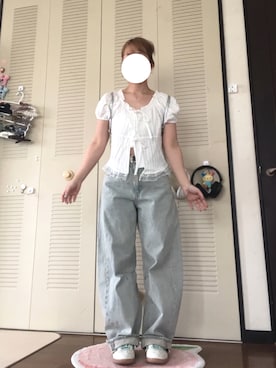 「GU」｜モモ子さん（レディース・150cm・20代）の秋コーディネート