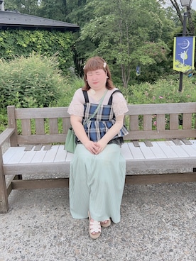 「アイテム（バレッタ/ヘアクリップ）」を使った、麗園ファンタジー〇*ﾟさん（レディース・162cm）の夏コーディネート