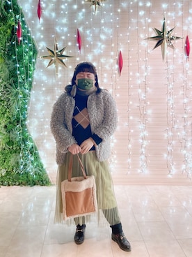 「emi+（エミプラス）のアイテム（トップス）」を使った、麗園ファンタジー〇*ﾟさん（レディース・162cm）の冬コーディネート