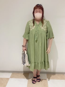 「アイテム（カチューシャ、ゴールド系）」を使った、麗園ファンタジー〇*ﾟさん（レディース・162cm）の夏コーディネート