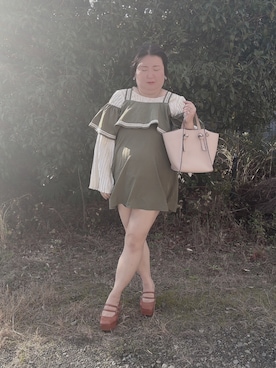 「ミニワンピ」｜麗園ファンタジー〇*ﾟさん（レディース・162cm）の秋コーディネート