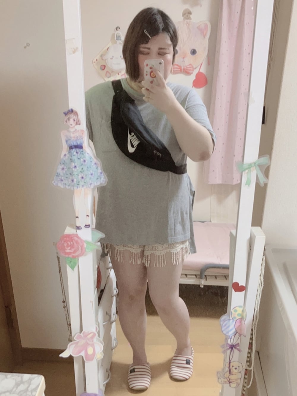 麗園ファンタジー〇*ﾟさんの「【NIKE(ナイキ)】ヘリテージファニーパック（NIKE）」を使ったコーディネートの1枚目の写真