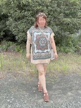 「coen（コーエン）のアイテム」を使った、麗園ファンタジー〇*ﾟさん（レディース・162cm）の夏コーディネート