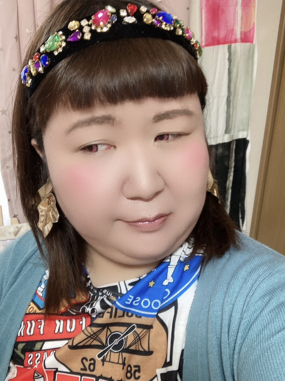 「宝石」｜「SHEINのアイテム（カチューシャ、その他）」を使った、麗園ファンタジー〇*ﾟさん（レディース・162cm）の冬コーディネートの1枚目の写真