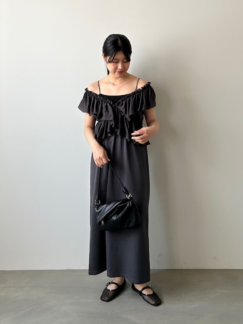 【前後2WAY着用可能】【選べるサイズ展開】マルチWAYフリルスウェットワンピース