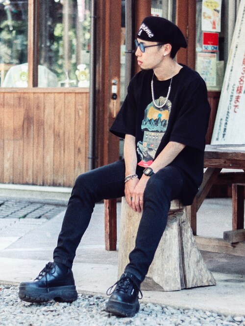 An ハンチング ベレー帽を使ったコーディネート Wear