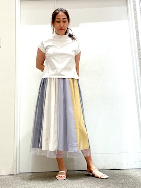 「boujeloud」｜Yumi Ishiharaさん（レディース・170cm）の夏コーディネート