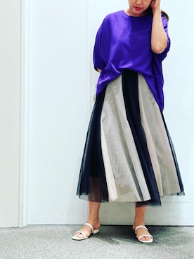 Yumi Ishiharaさん(レディース・170cm)の夏コーディネート