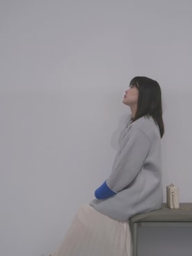 「SENSE OF PLACE by URBAN RESEARCH（センスオブプレイスバイアーバンリサーチ）のアイテム（ノーカラージャケット）」を使った、xiaolu315さん（レディース・159cm）の冬コーディネート