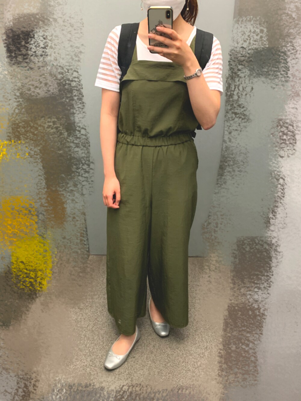 「シンプルコーデ、ootd」｜「INGNIのアイテム（トップス、ホワイト系）」を使った、meさん（レディース・162cm）の夏コーディネートの1枚目の写真