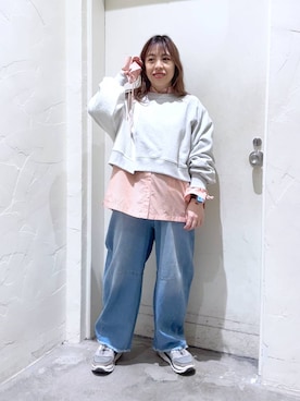 「人気アイテムをチェック！」｜「アイテム（スウェット）」を使った、__ururi__さん（レディース・156cm）の冬コーディネート