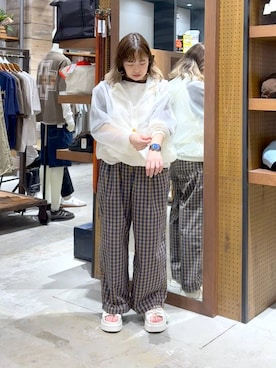 「WIGGLE WIGGLE（ウィグルウィグル）のアイテム」を使った、__ururi__さん（レディース・156cm）の春コーディネート