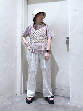 「アイテム（帽子）」を使った、__ururi__さん（レディース・156cm・30代）の春コーディネート