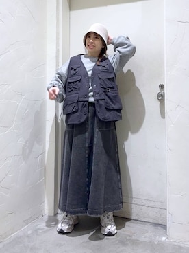 「人気アイテムをチェック！」｜「アイテム（スウェット）」を使った、__ururi__さん（レディース・156cm）の冬コーディネート