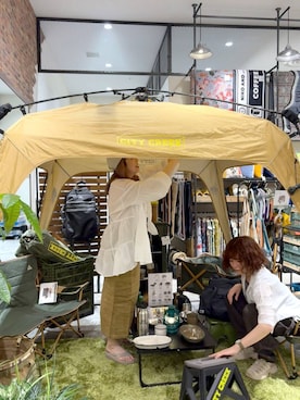 「niko and...（ニコアンド）の【CITY CREEK】タープ（アウトドアグッズ）」を使った、__ururi__さん（レディース・156cm・30代）の夏コーディネート
