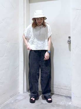 「アイテム（帽子）」を使った、__ururi__さん（レディース・156cm・30代）の夏コーディネート