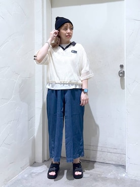 「アイテム（帽子）」を使った、__ururi__さん（レディース・156cm・30代）の夏コーディネート
