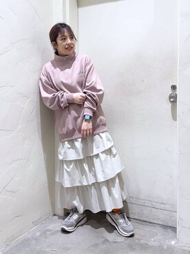 「人気アイテムをチェック！」｜「アイテム（スウェット）」を使った、__ururi__さん（レディース・156cm）の冬コーディネート