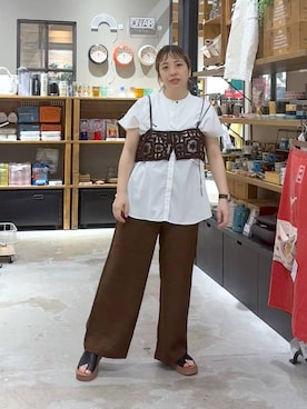 「アイテム（キャミソール）」を使った、__ururi__さん（レディース・156cm・30代）の夏コーディネート