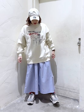 「人気アイテムをチェック！」｜「アイテム（スウェット）」を使った、__ururi__さん（レディース・156cm）の冬コーディネート