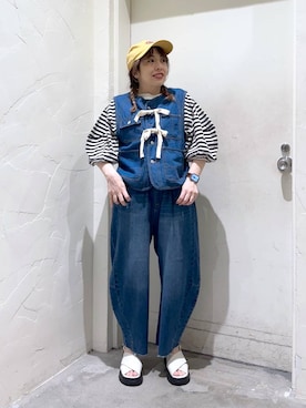 「アイテム（帽子）」を使った、__ururi__さん（レディース・156cm・30代）の春コーディネート