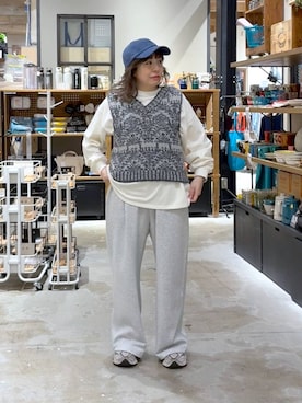 「アイテム（ベスト）」を使った、__ururi__さん（レディース・156cm・30代）の秋コーディネート