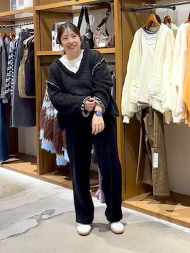 「アイテム（Tシャツ/カットソー）」を使った、__ururi__さん（レディース・156cm・30代）の冬コーディネート