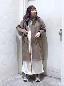 「人気アイテムをチェック！」｜「アイテム（その他アウター）」を使った、__ururi__さん（レディース・156cm）の冬コーディネート