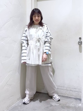 「niko and...（ニコアンド）のアイテム（スウェットパンツ）」を使った、__ururi__さん（レディース・156cm）の春コーディネート